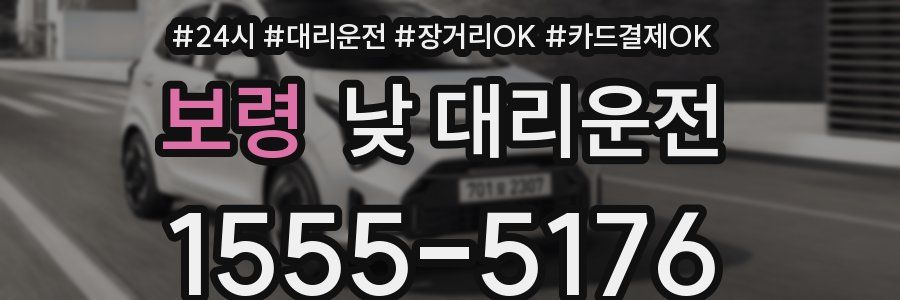보령 낮 대리운전