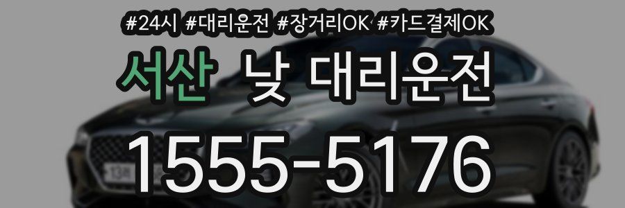서산 낮 대리운전