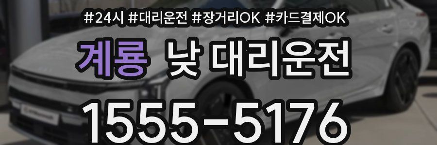 계룡 낮 대리운전