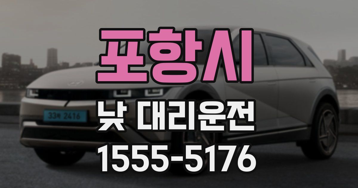 포항시 낮 대리운전