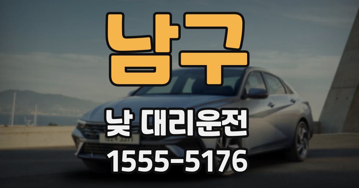 남구 낮 대리운전