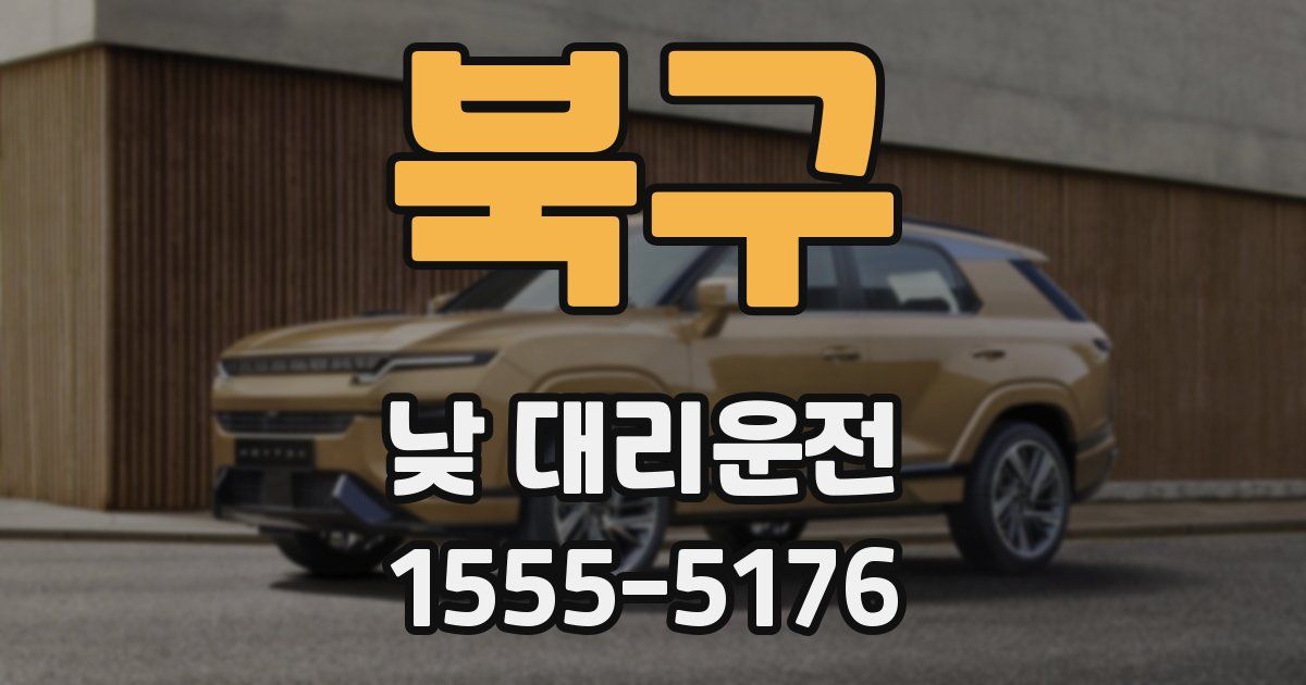 북구 낮 대리운전