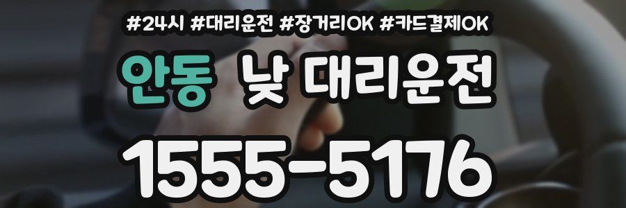 안동 낮 대리운전
