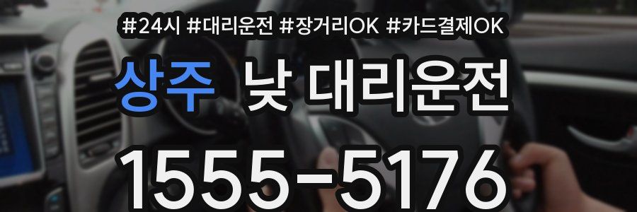 상주 낮 대리운전