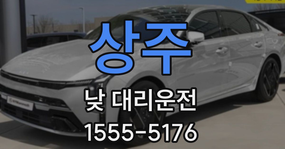 상주 낮 대리운전