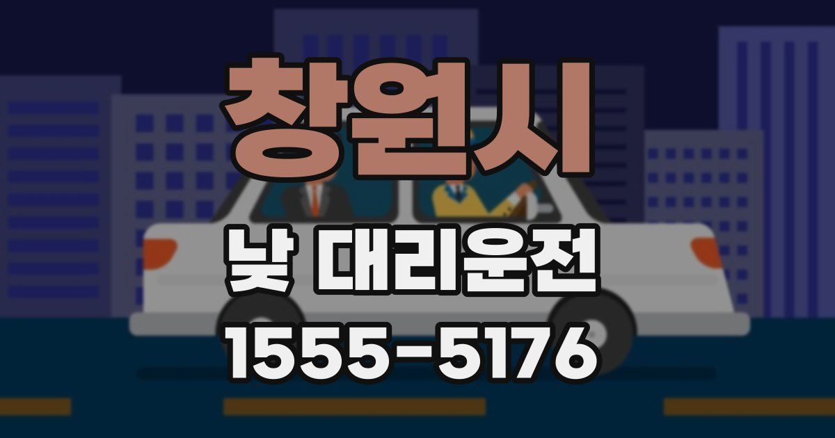 창원시 낮 대리운전
