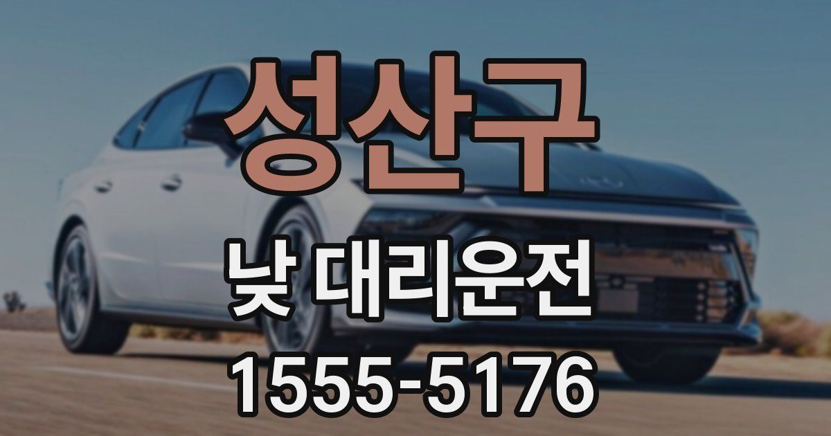 성산구 낮 대리운전