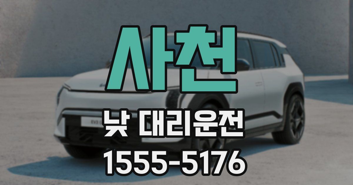 사천 낮 대리운전