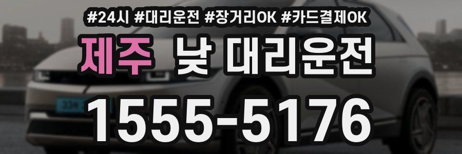 제주 낮 대리운전