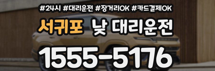 서귀포 낮 대리운전