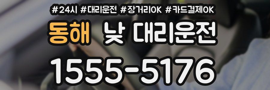 동해 낮 대리운전