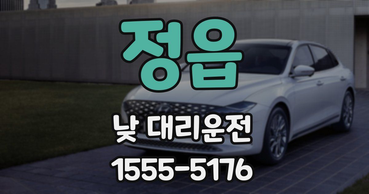 정읍 낮 대리운전