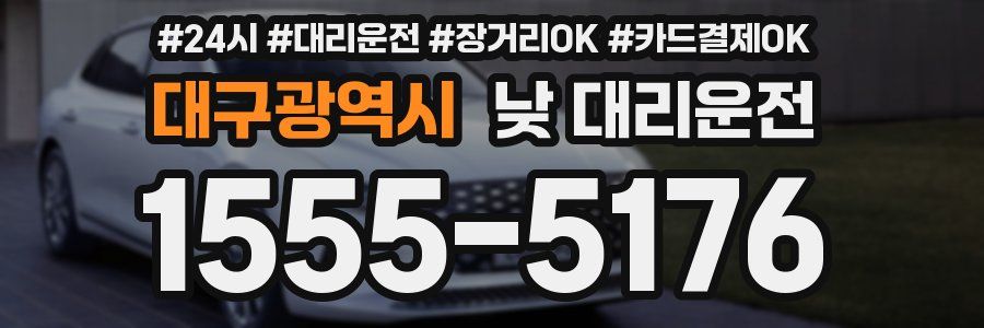 대구광역시 낮 대리운전