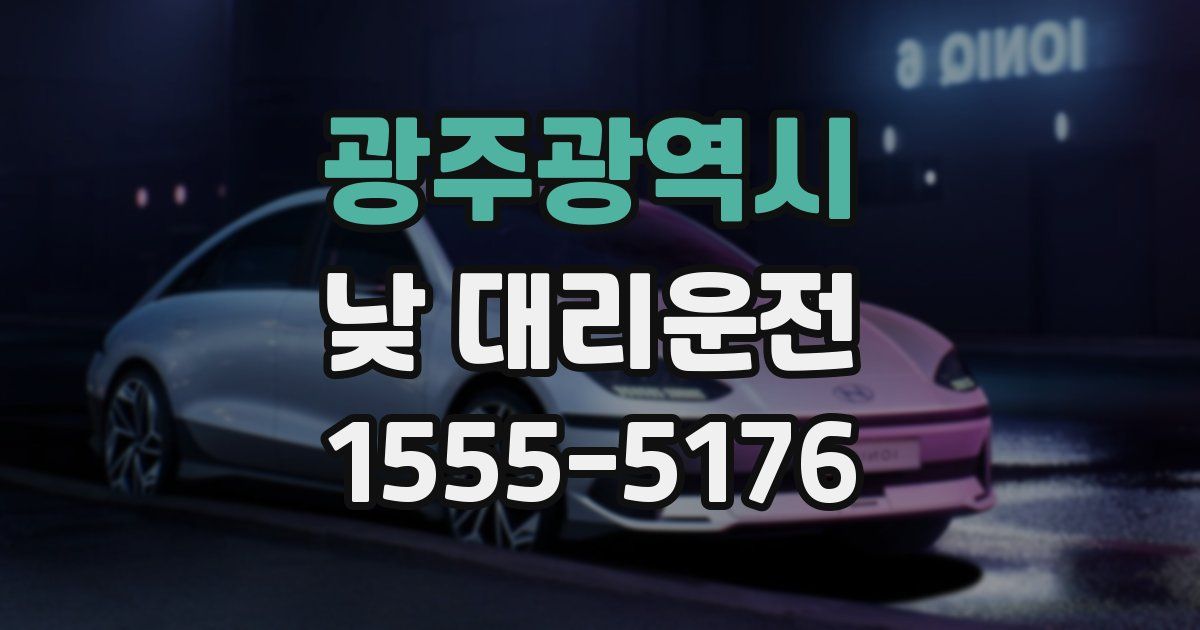 광주광역시 낮 대리운전