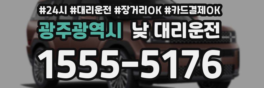 광주광역시 낮 대리운전