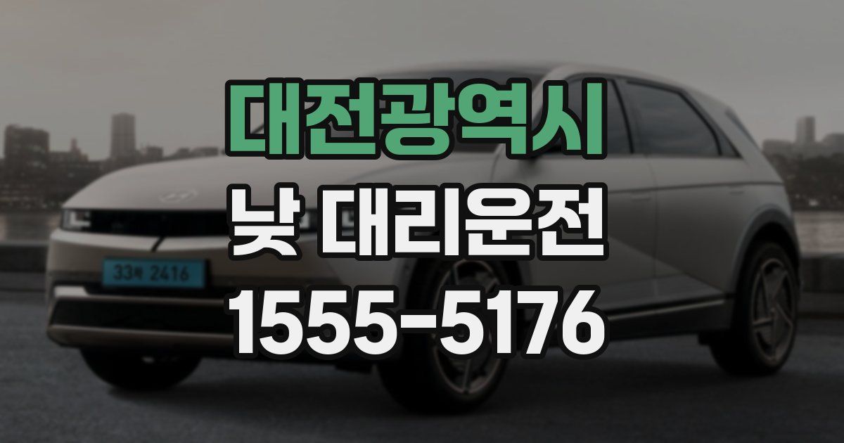 대전광역시 낮 대리운전