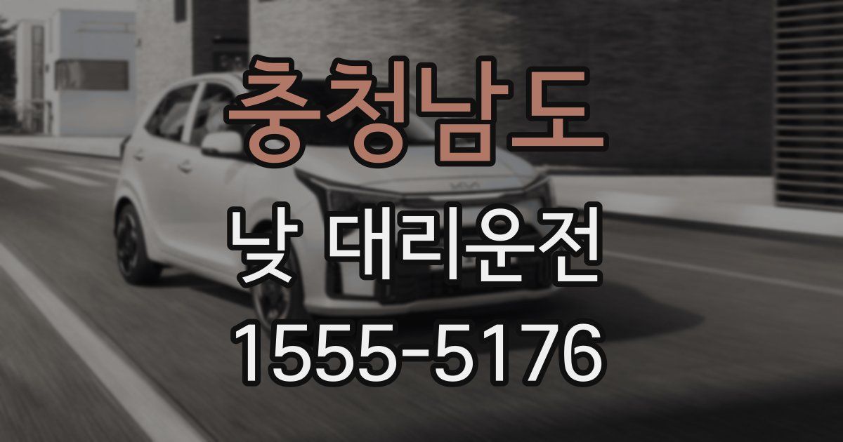 충청남도 낮 대리운전