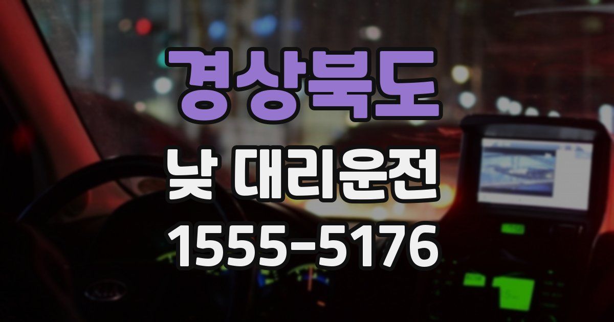 경상북도 낮 대리운전