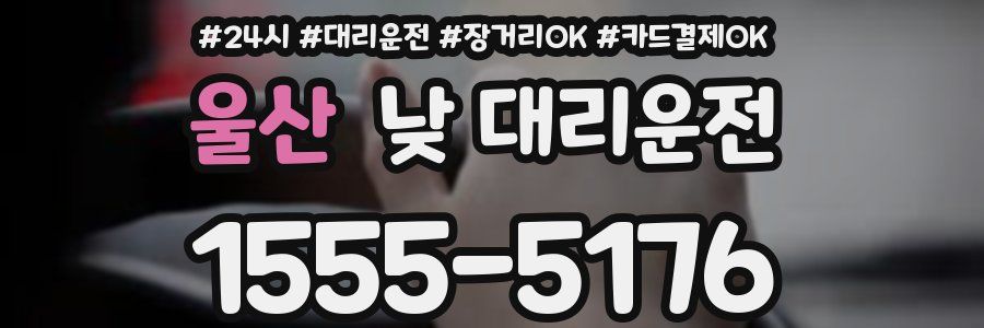 울산 낮 대리운전