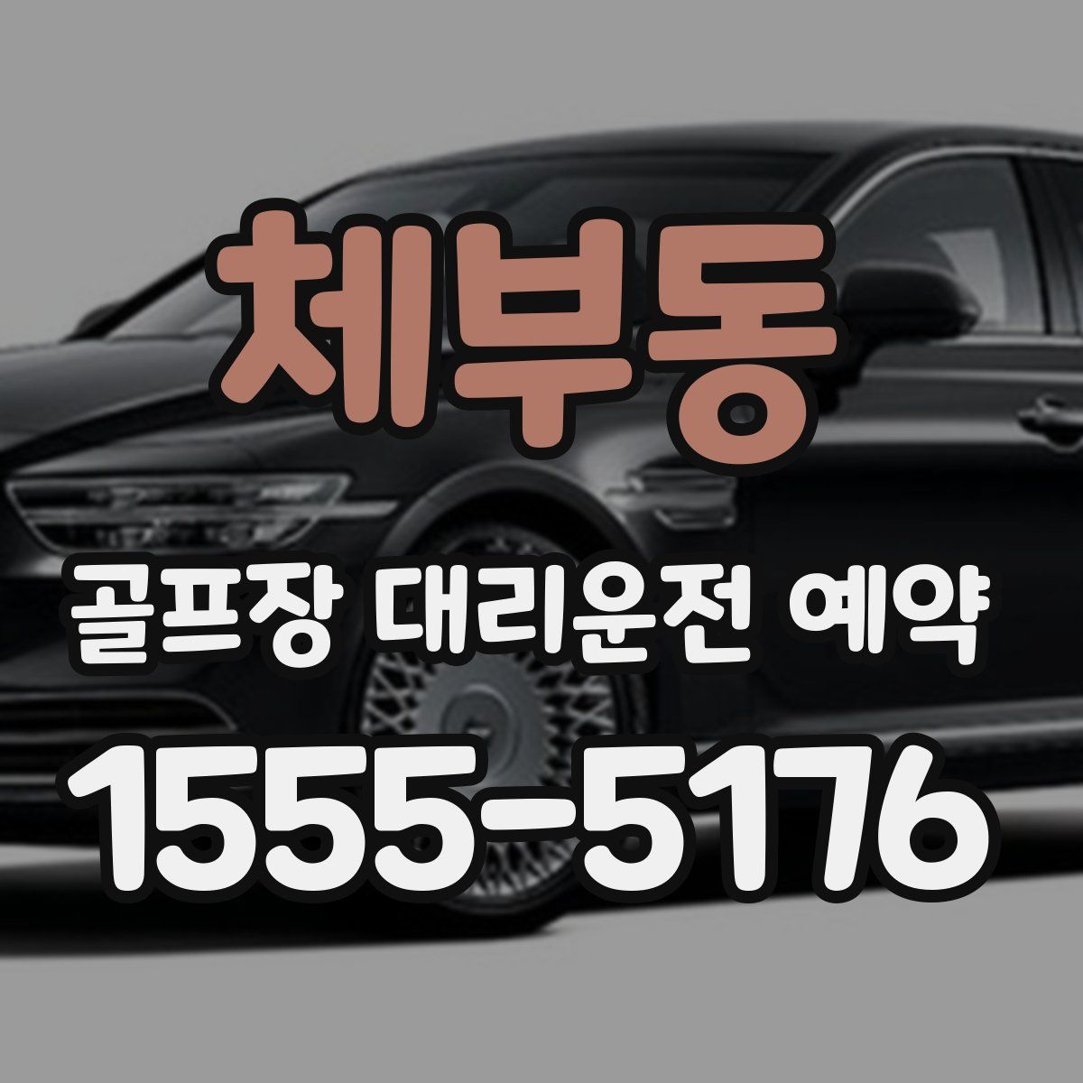 체부동 골프장 대리운전 예약