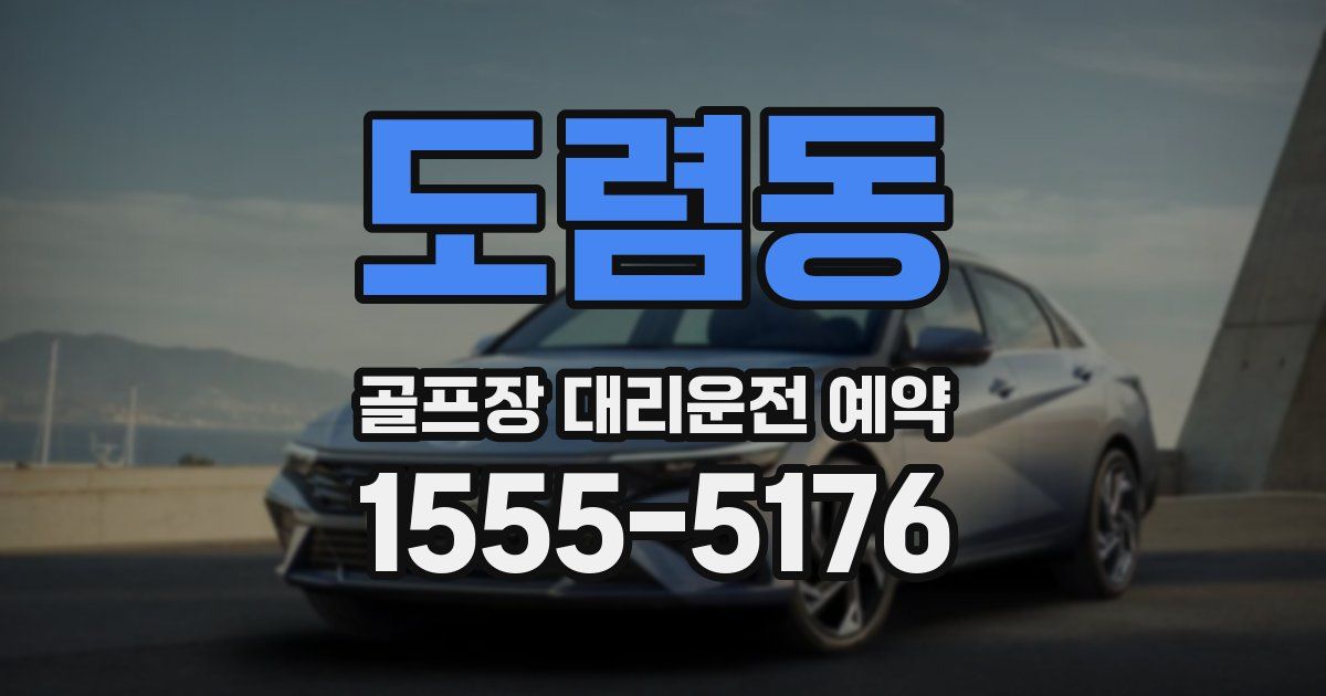 도렴동 골프장 대리운전 예약