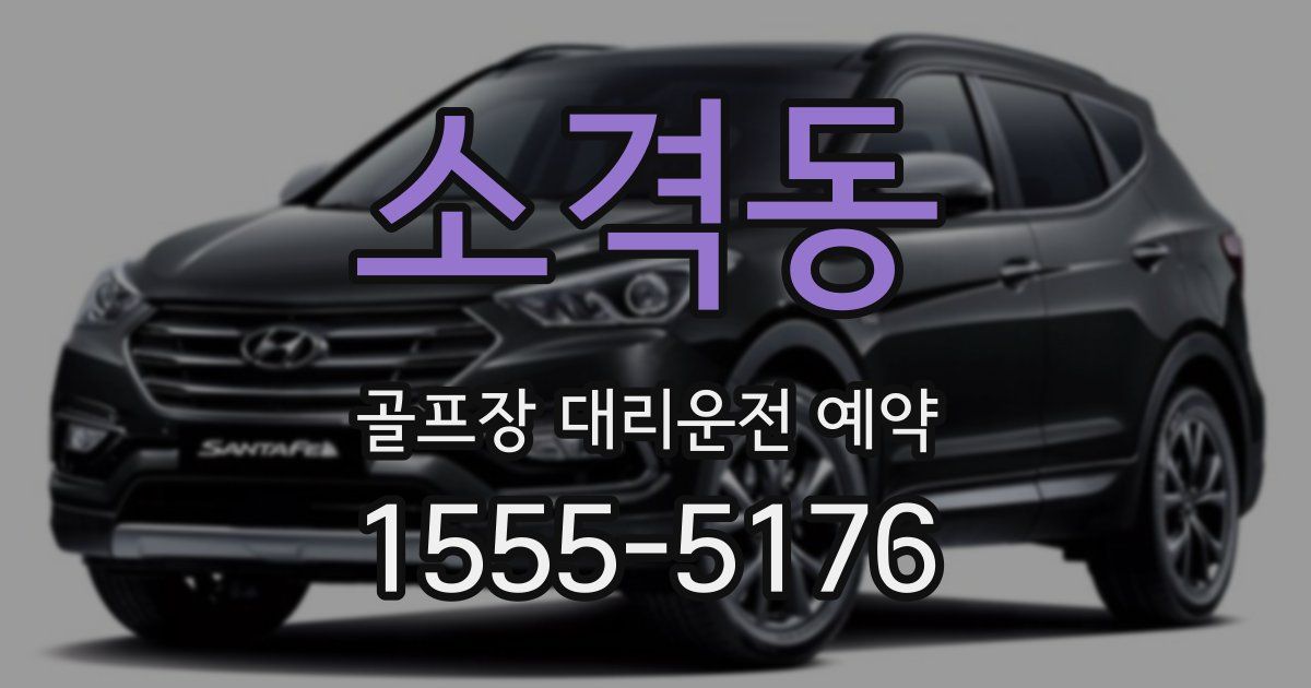 소격동 골프장 대리운전 예약