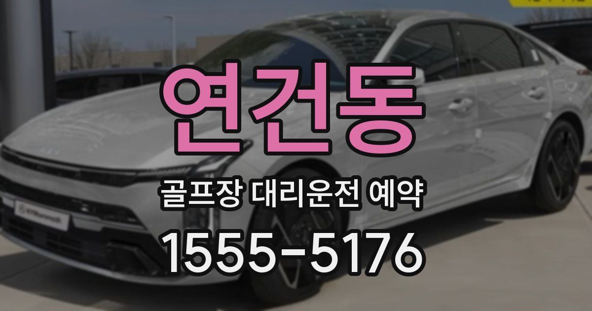 연건동 골프장 대리운전 예약