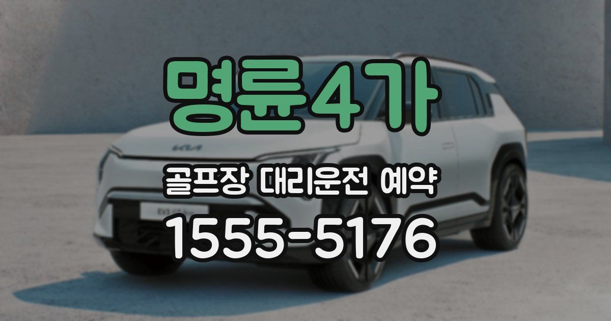 명륜4가 골프장 대리운전 예약