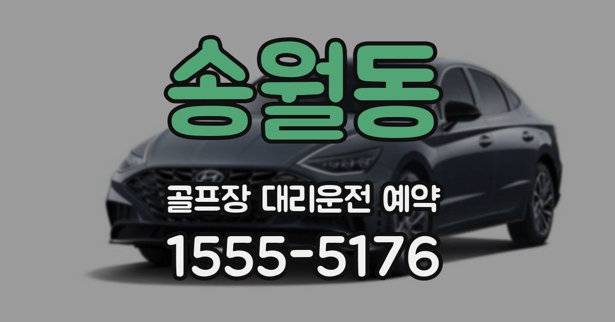 송월동 골프장 대리운전 예약