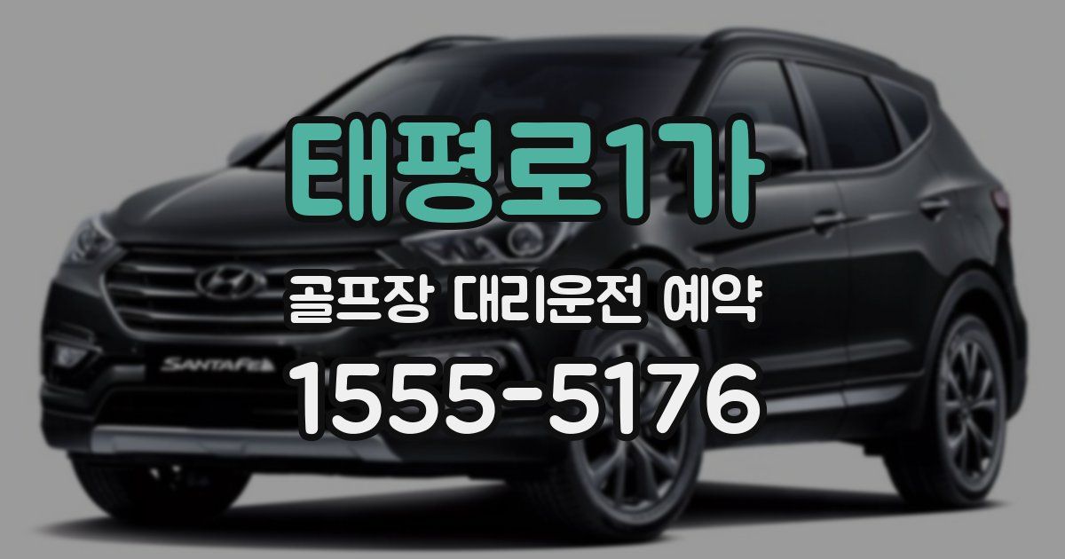 태평로1가 골프장 대리운전 예약