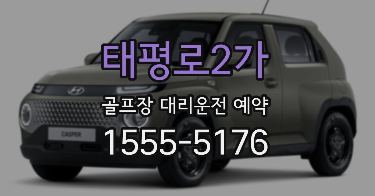 태평로2가 골프장 대리운전 예약
