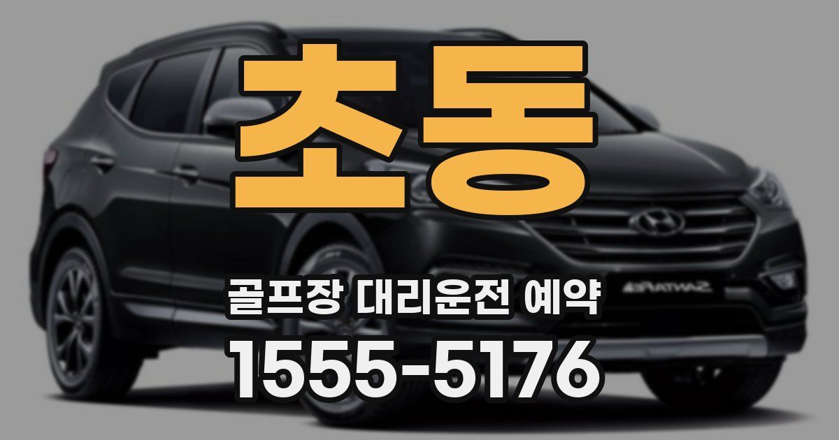 초동 골프장 대리운전 예약