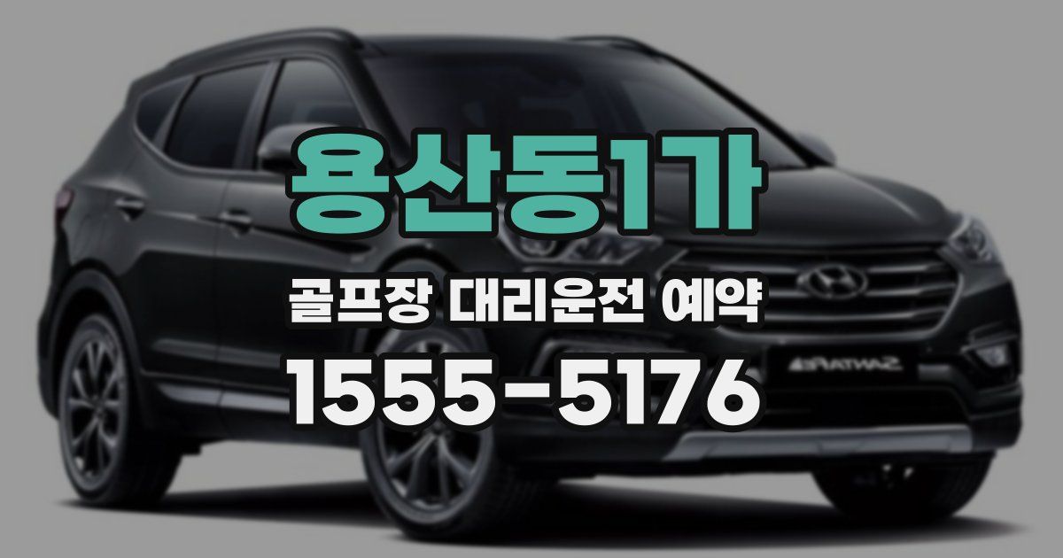 용산동1가 골프장 대리운전 예약