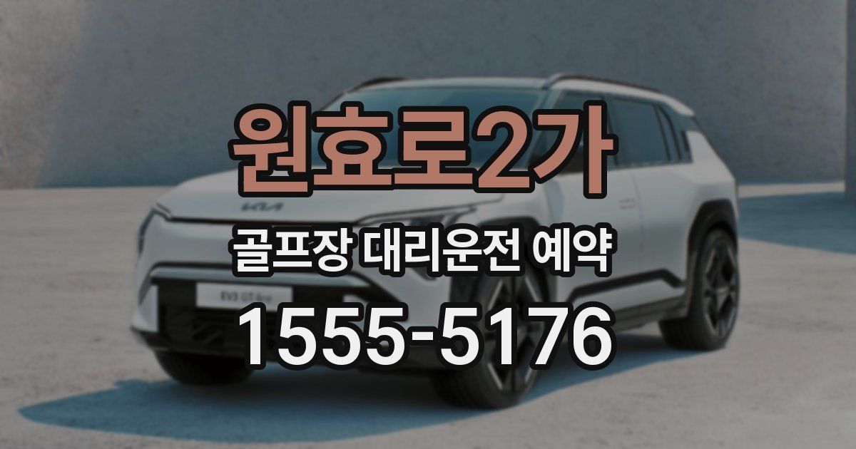 원효로2가 골프장 대리운전 예약