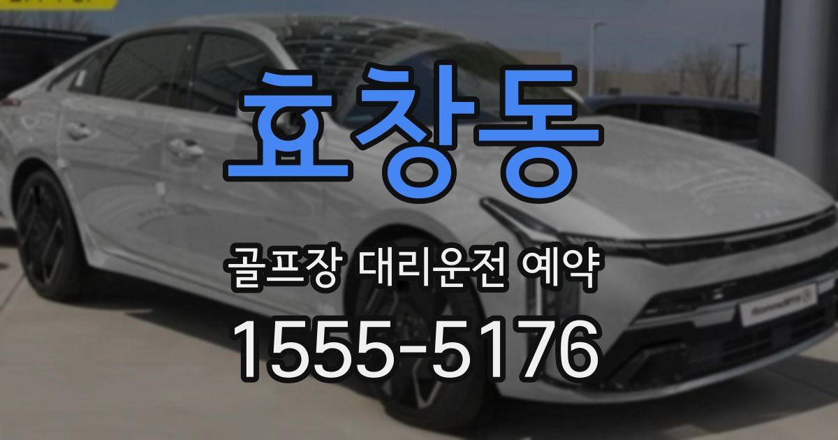 효창동 골프장 대리운전 예약