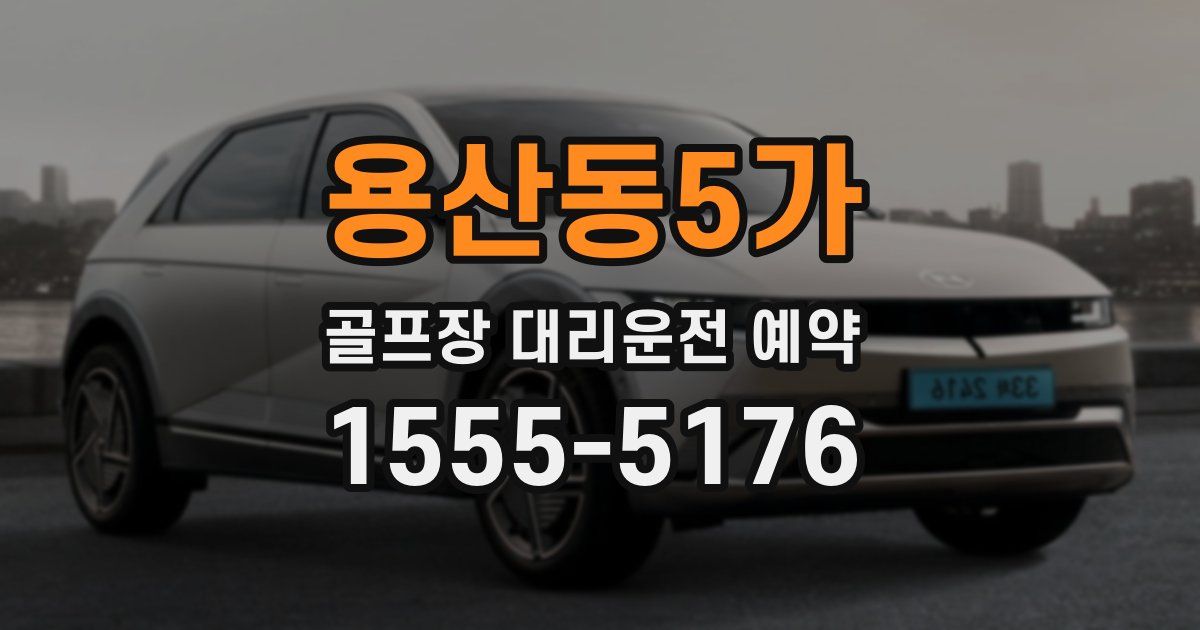 용산동5가 골프장 대리운전 예약