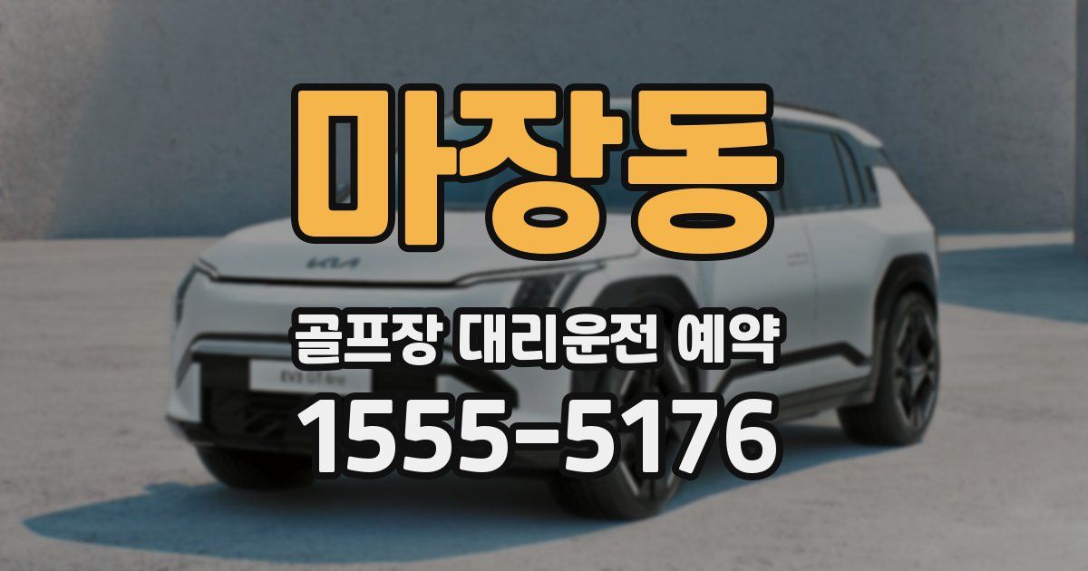 마장동 골프장 대리운전 예약