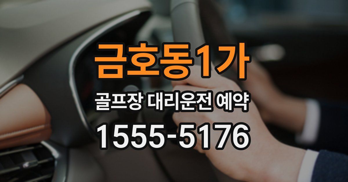 금호동1가 골프장 대리운전 예약