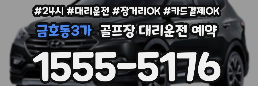 금호동3가 골프장 대리운전 예약