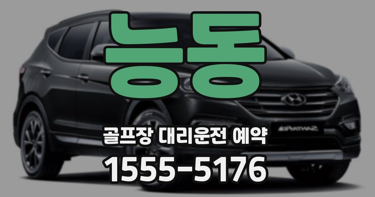 능동 골프장 대리운전 예약