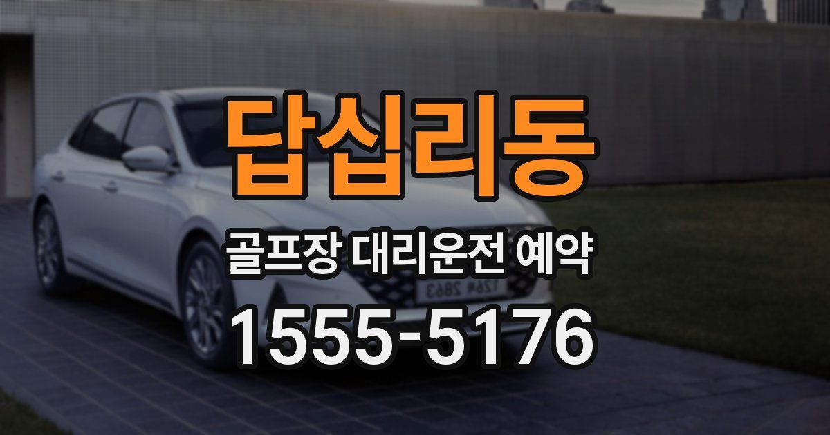 답십리동 골프장 대리운전 예약