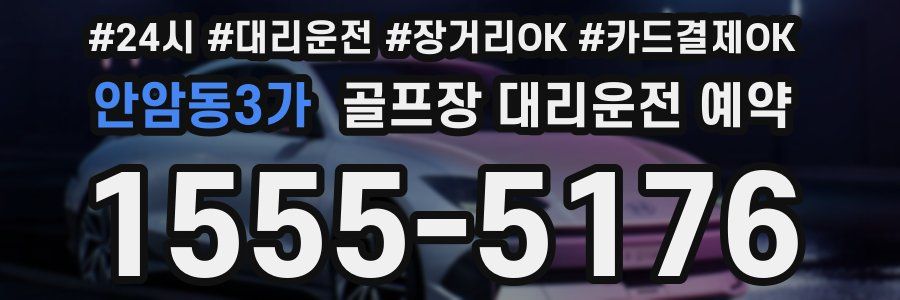 안암동3가 골프장 대리운전 예약
