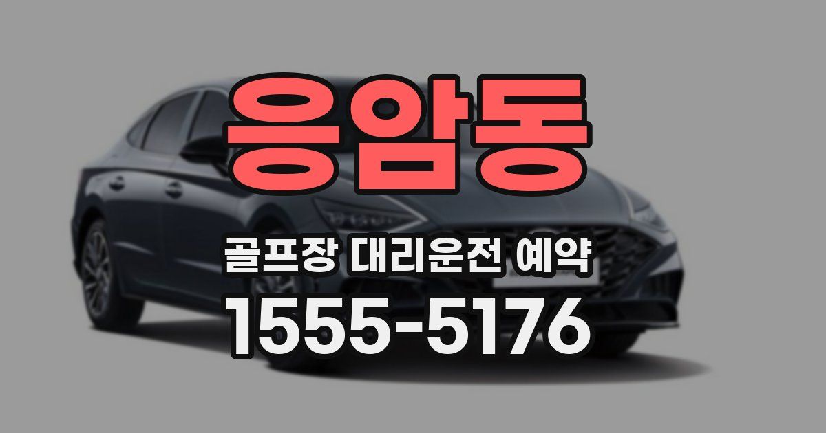 응암동 골프장 대리운전 예약
