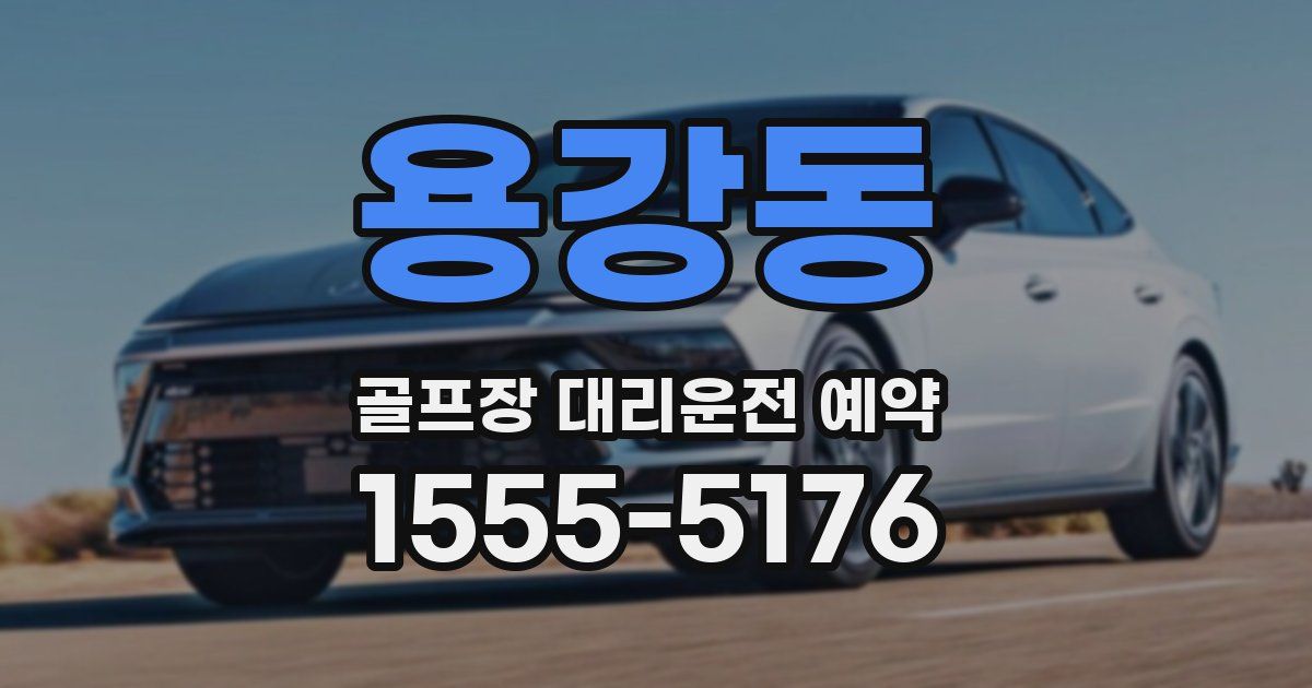 용강동 골프장 대리운전 예약
