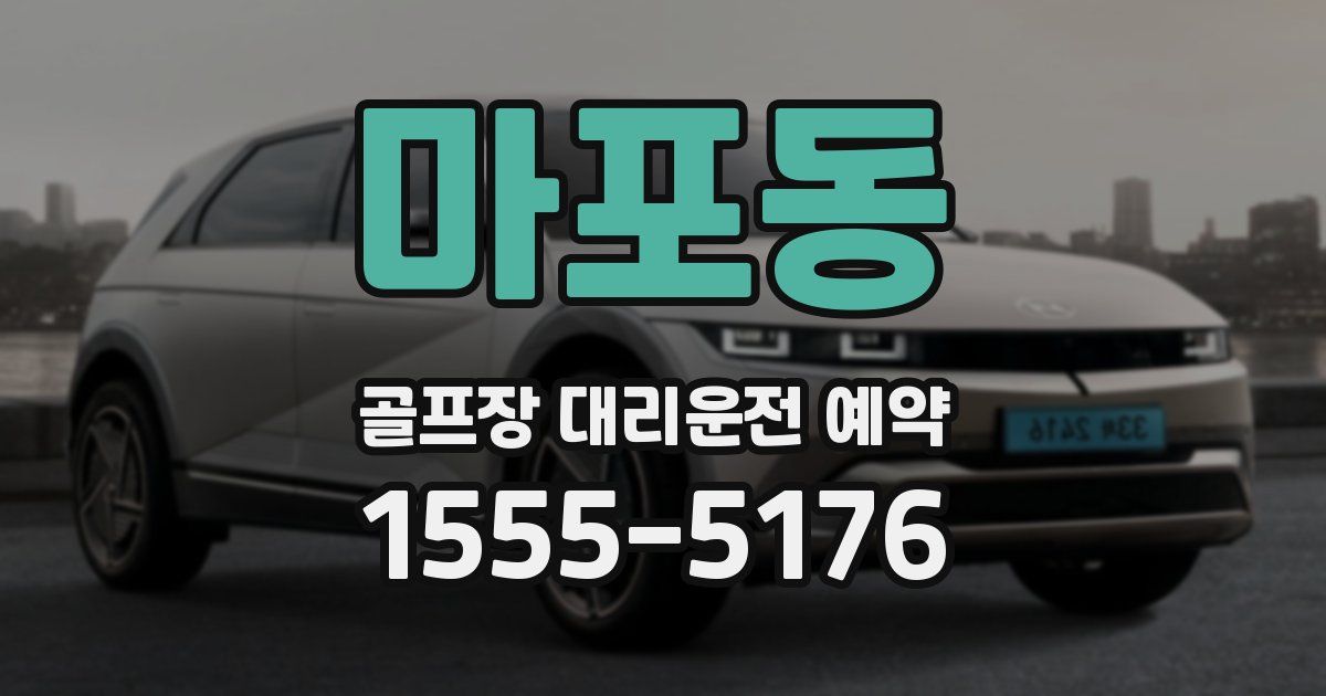 마포동 골프장 대리운전 예약