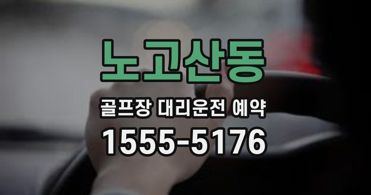 노고산동 골프장 대리운전 예약