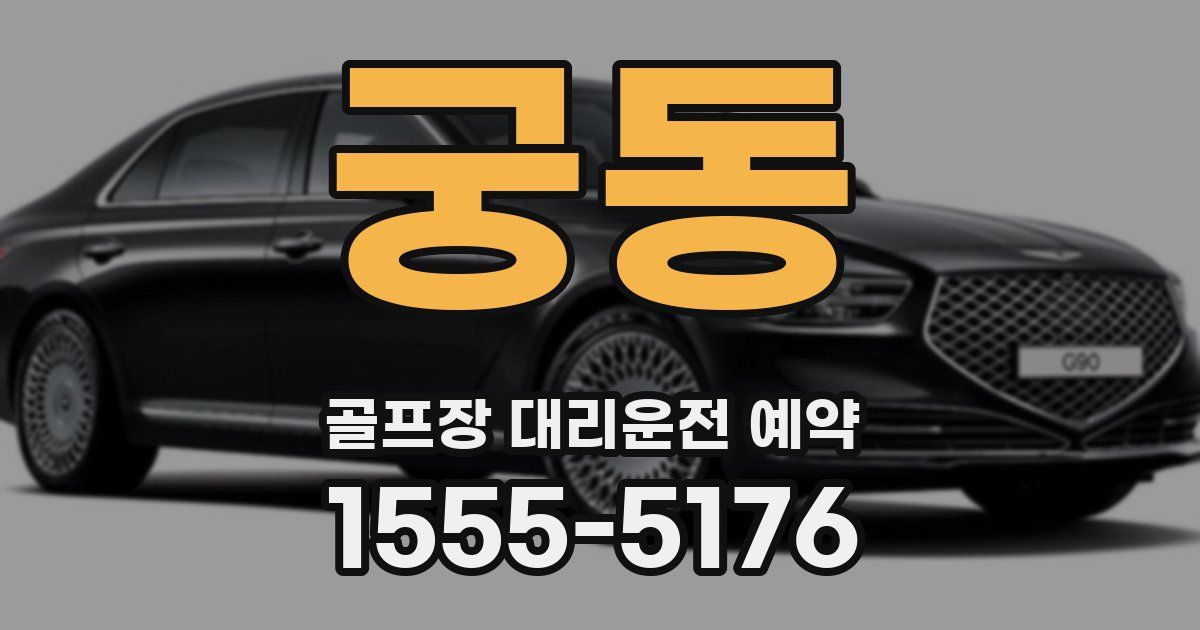 궁동 골프장 대리운전 예약