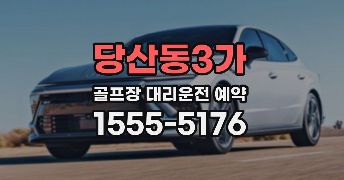 당산동3가 골프장 대리운전 예약