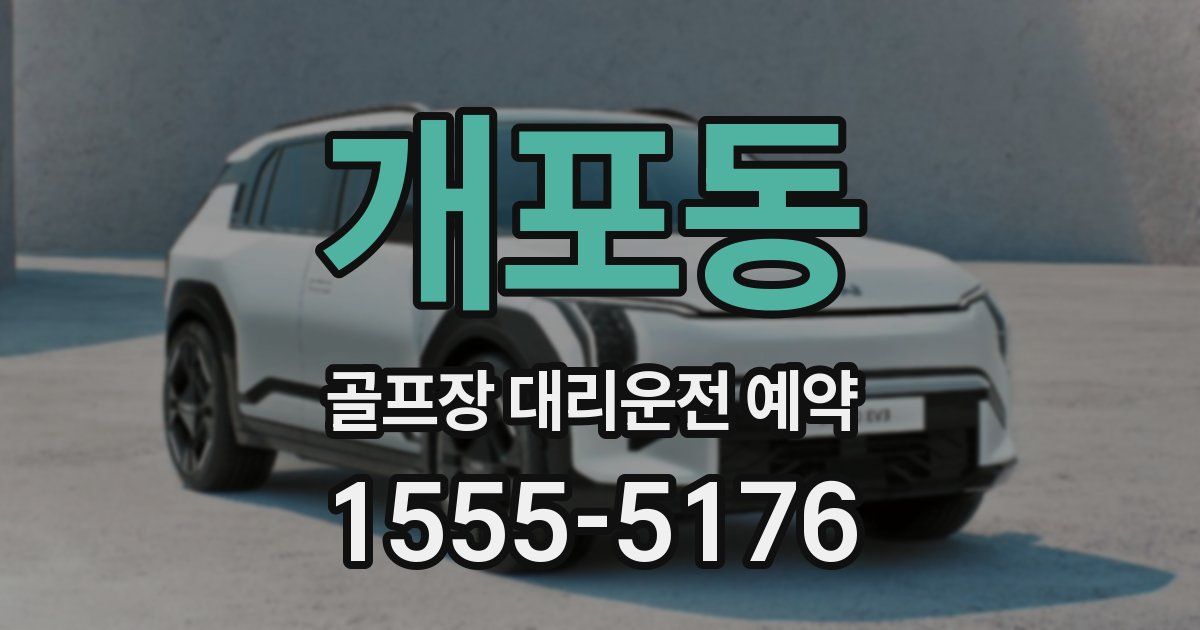 개포동 골프장 대리운전 예약