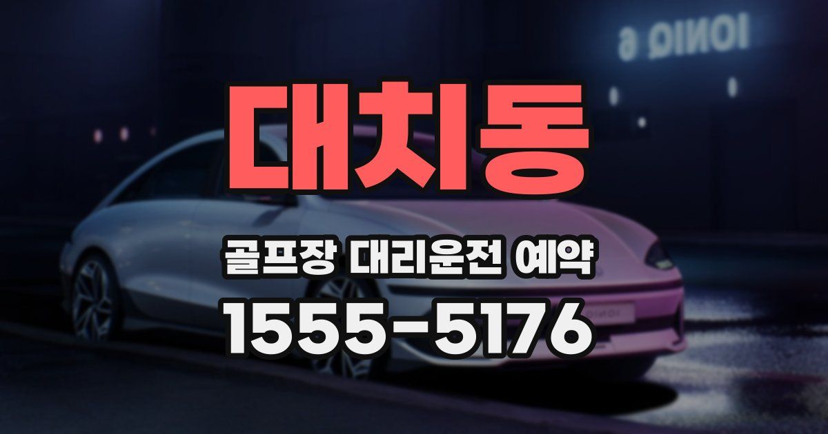 대치동 골프장 대리운전 예약
